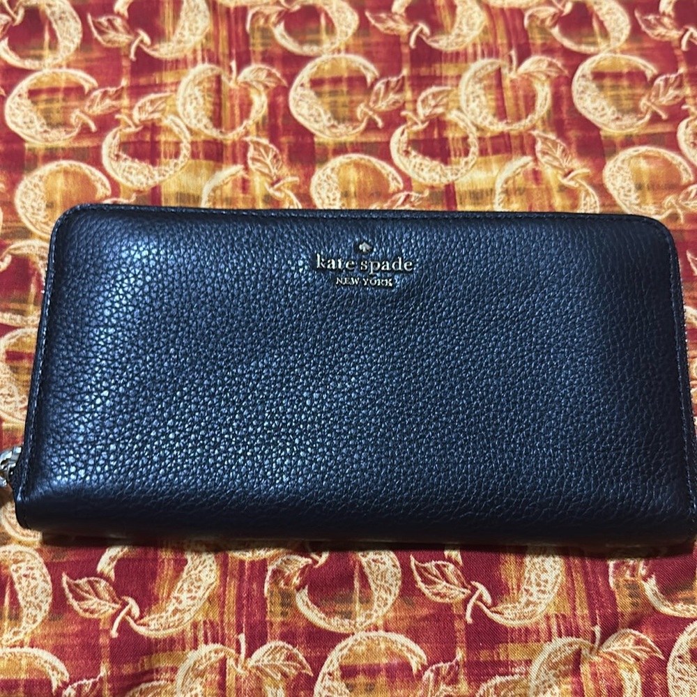 Kate Spade Black Large Continental Wallet